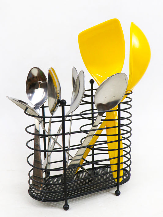 Cutlery Holder With Mesh Bottom