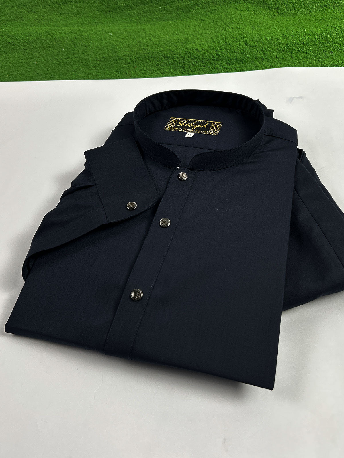 846-8 Navy Blue Stitched Premium Kameez Shalwar For Men MSK272