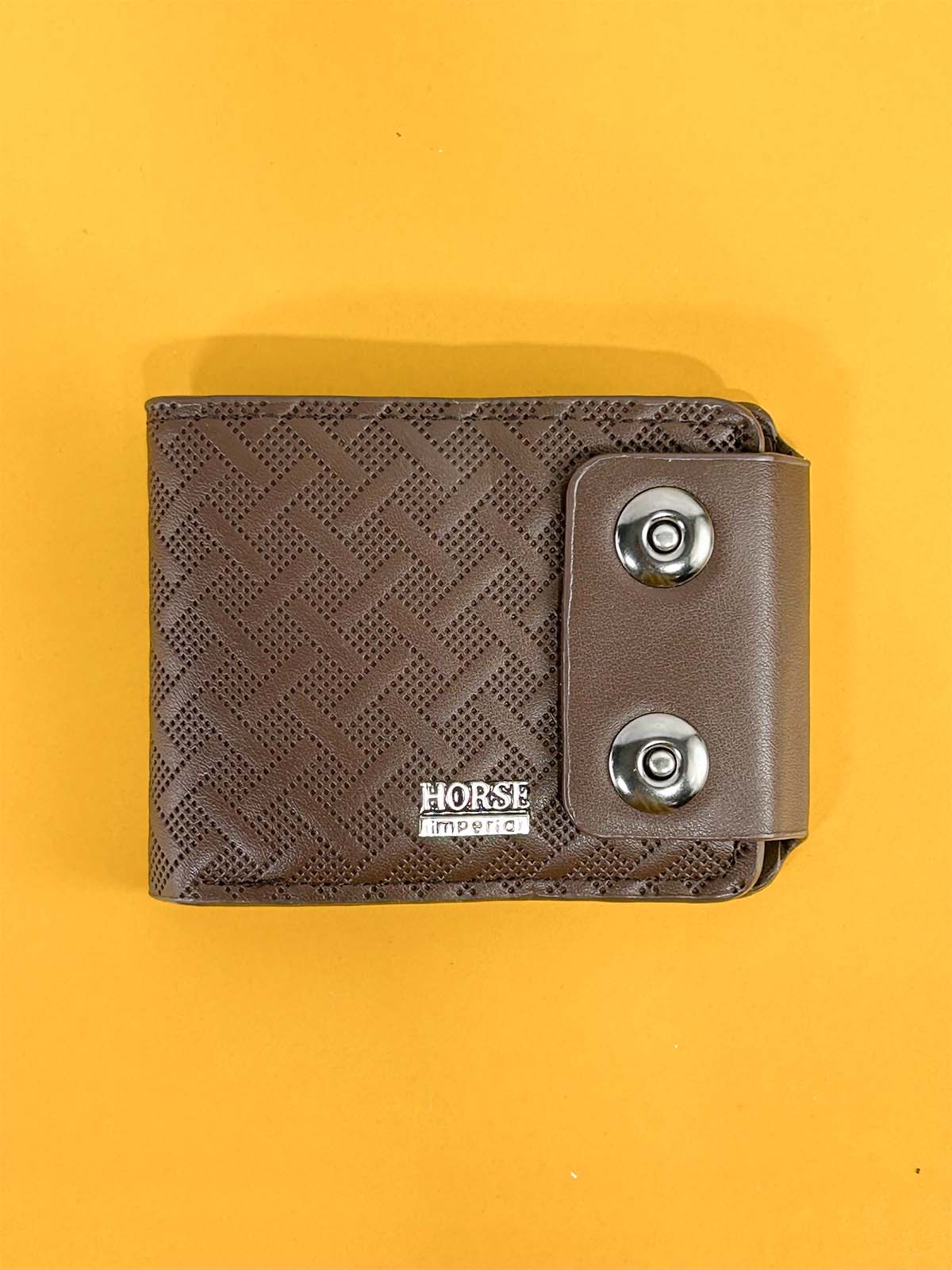 Brown Syn-Leather Wallet For Men MW80