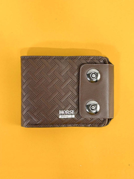 Brown Syn-Leather Wallet For Men MW80