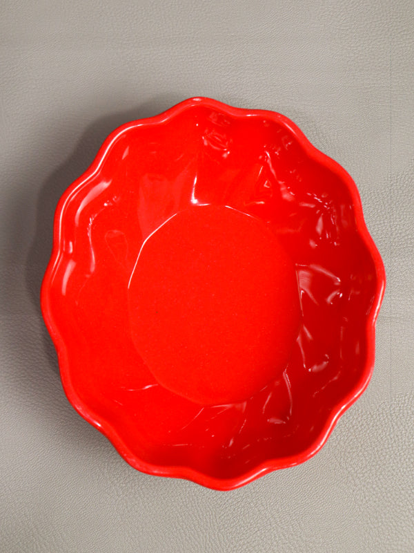 Red Melamine Serving Bowl D-02