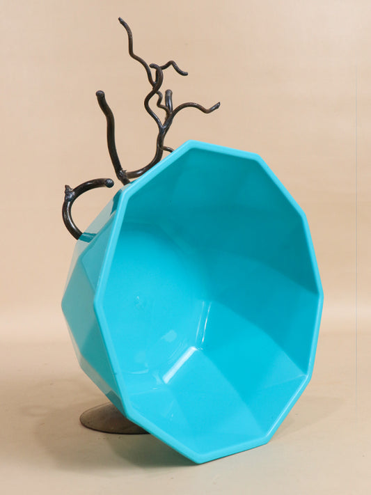 Turquoise Plastic Serving Bowl MB12