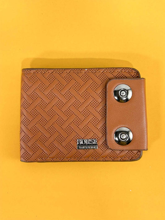Light Brown Syn-Leather Wallet For Men MW81
