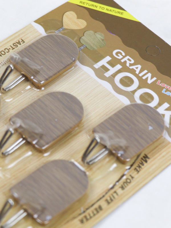 Set of 5 Grain Wall Hooks