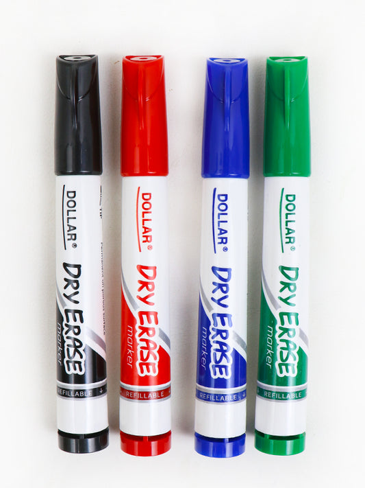Pack Of 4 Dollar Dry Erase Markers