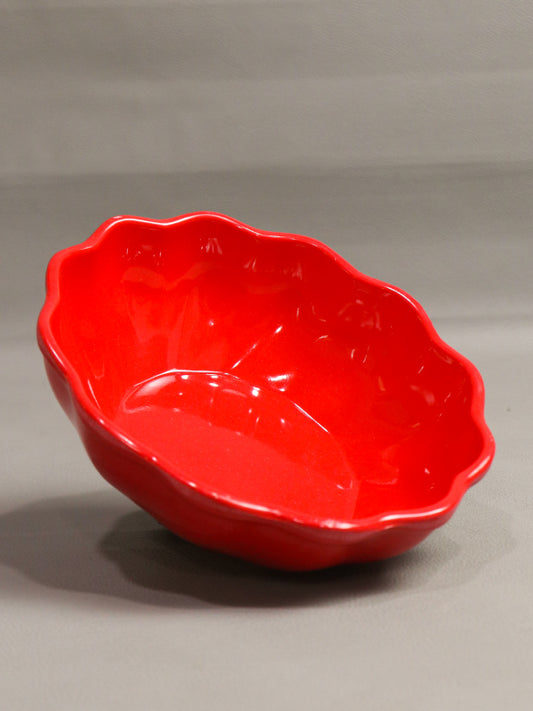 Red Melamine Serving Bowl D-02