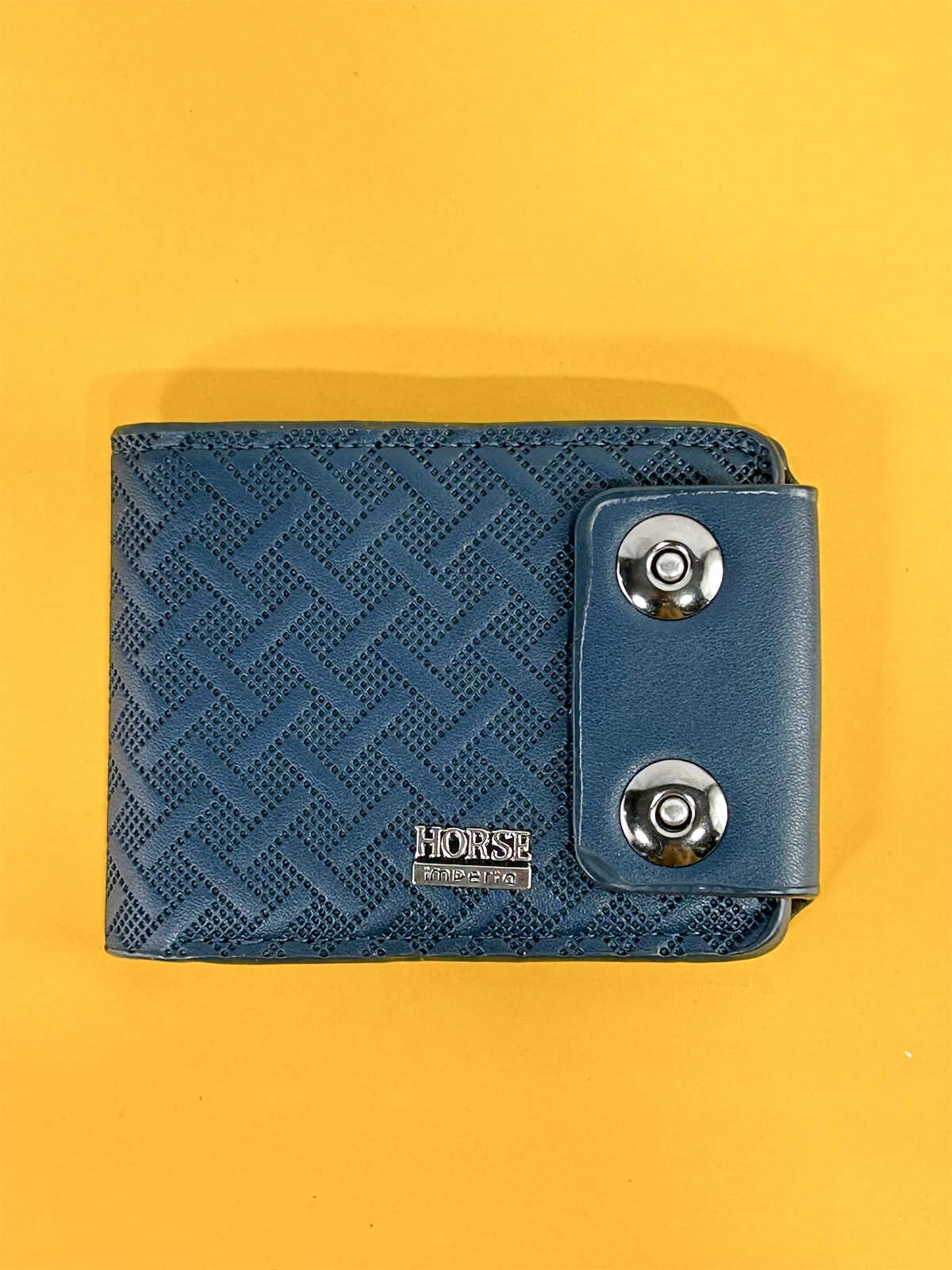 Blue Syn-Leather Wallet For Men MW82