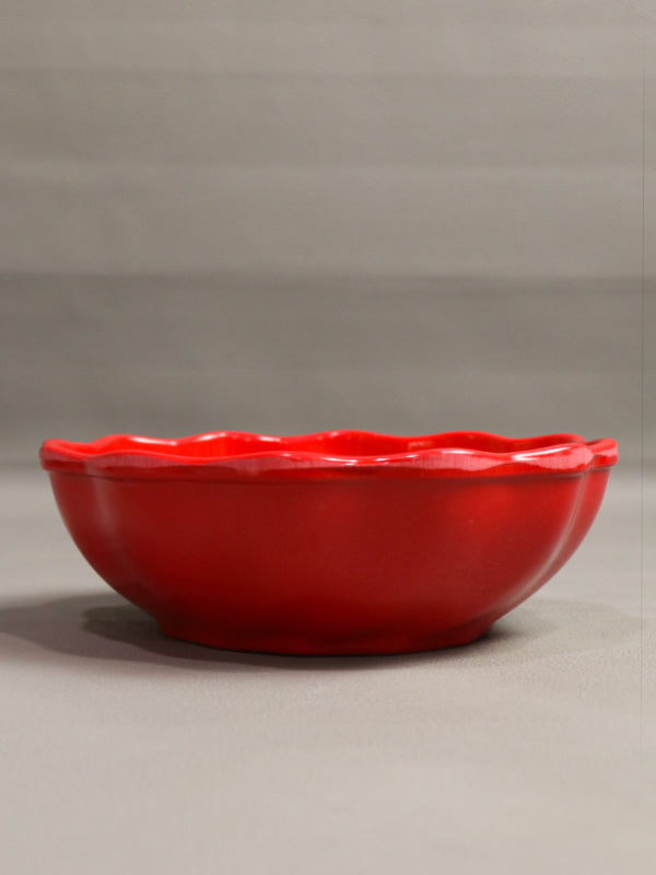 Red Melamine Serving Bowl D-02