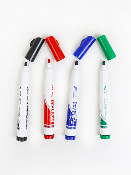 Pack Of 4 Dollar Dry Erase Markers