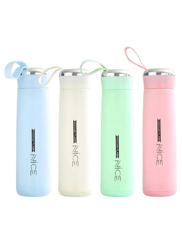Pink Vacuum Flask / Insulated Water Bottle - 400ML / Thermos Temperature Double Walled