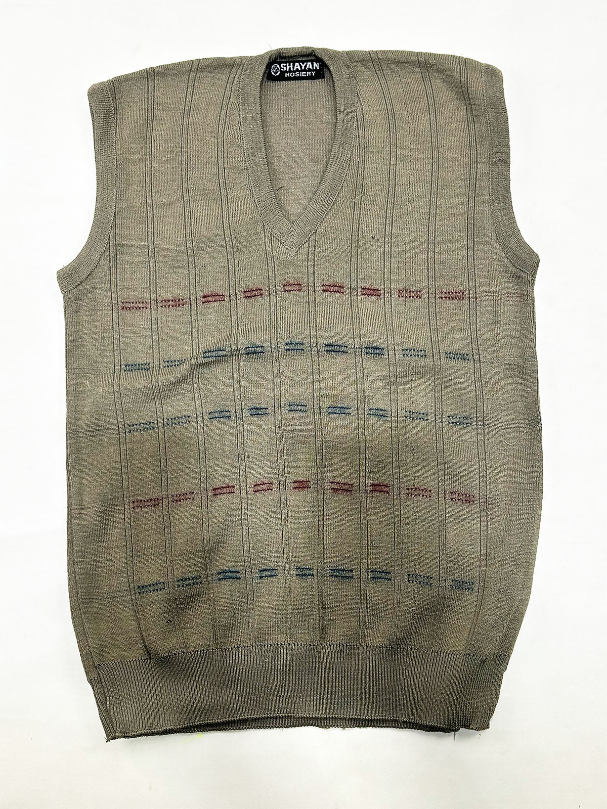 Light Green Sleeveless Sweater for Men MSW83