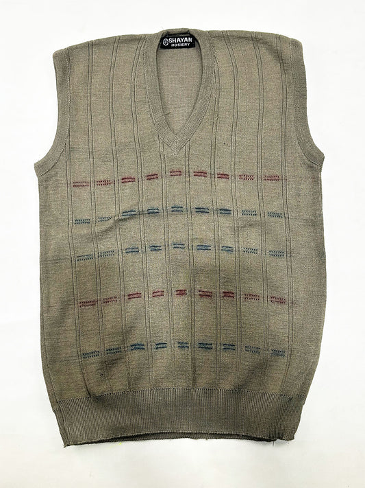 Light Green Sleeveless Sweater for Men MSW83