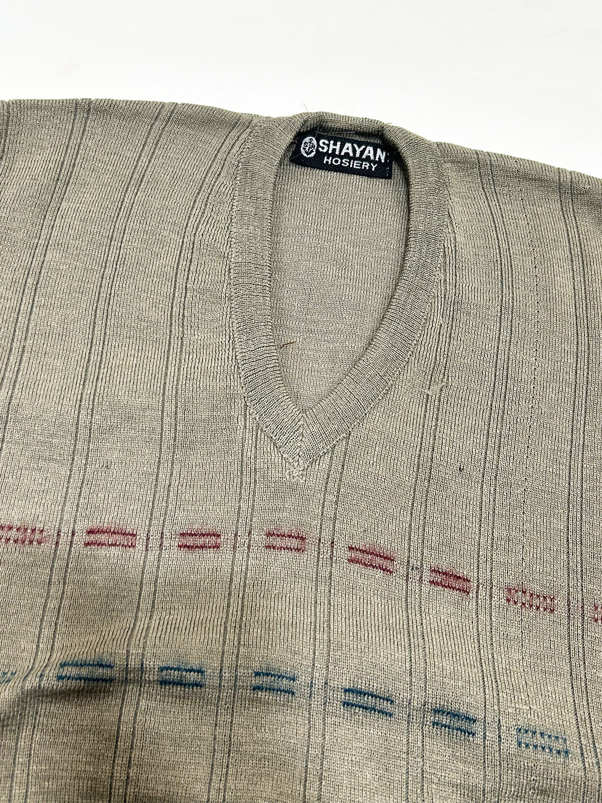 Light Green Sleeveless Sweater for Men MSW83