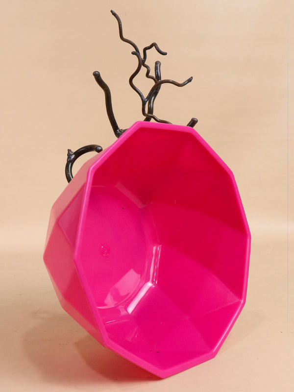 Pink Plastic Serving Bowl MB12