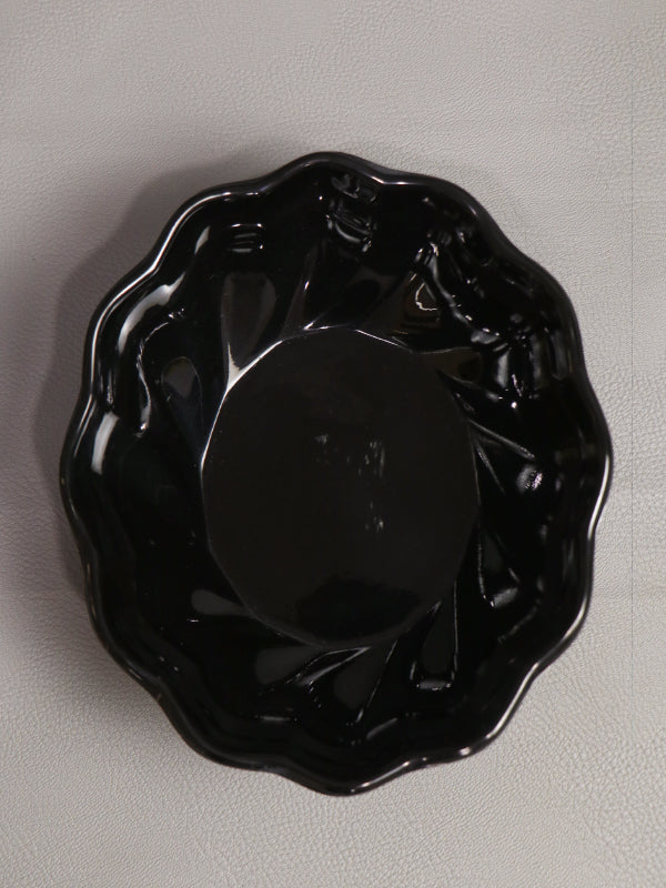 Black Melamine Serving Bowl D-03