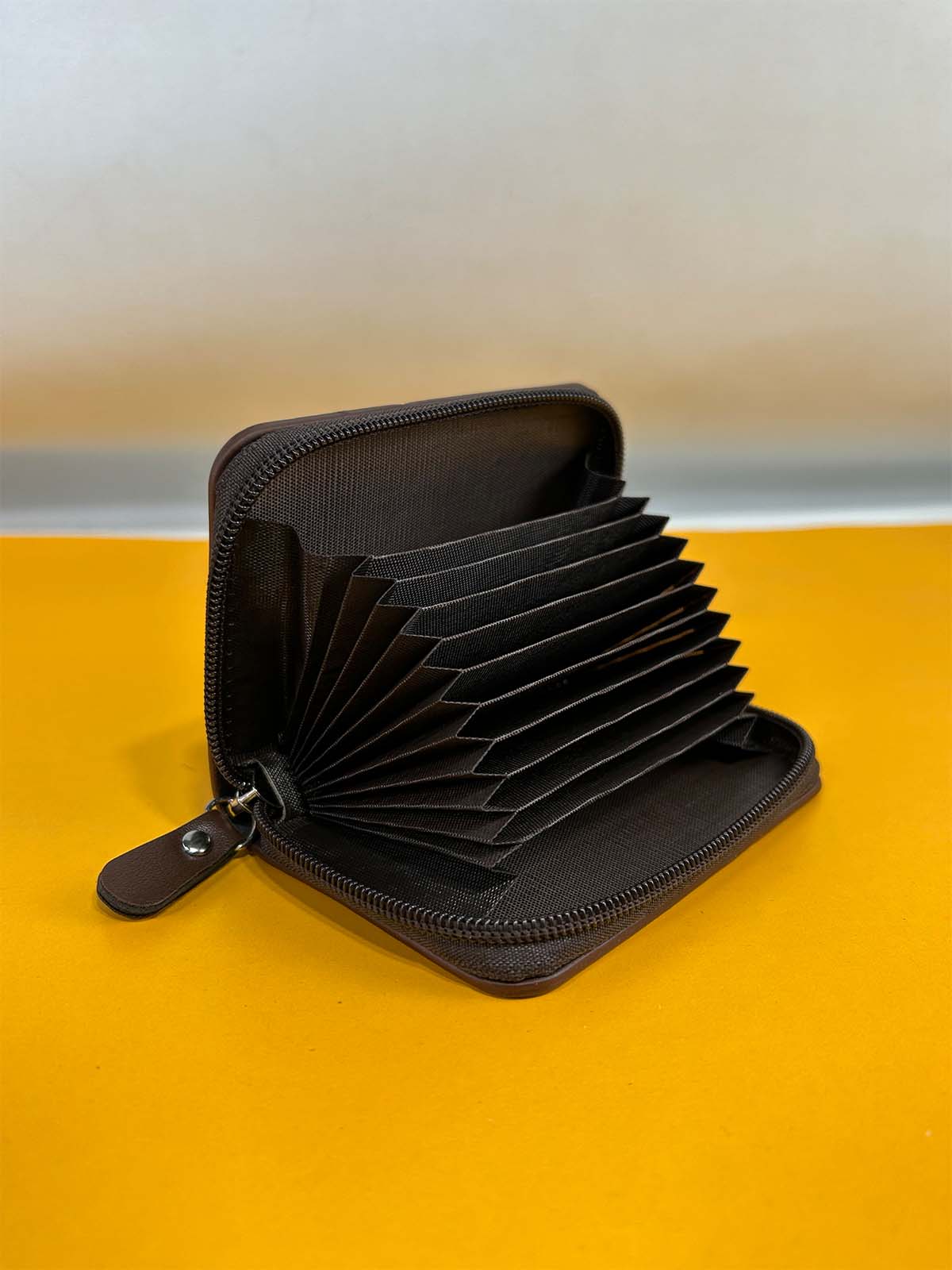 Brown Card Holder Syn-Leather Wallet MW84