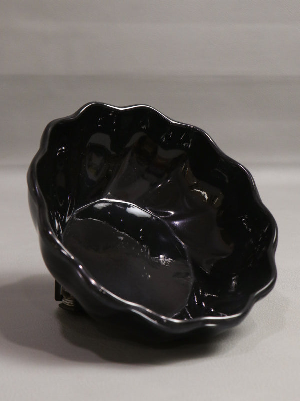 Black Melamine Serving Bowl D-03