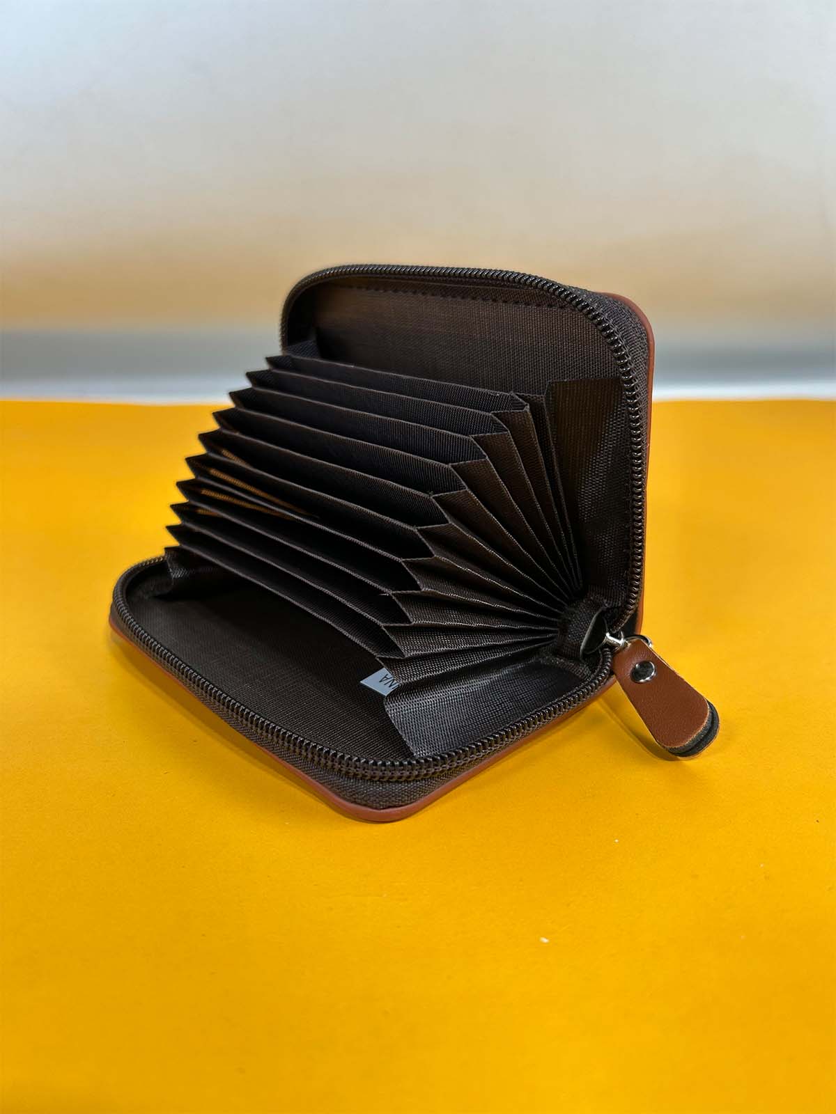 Light Brown Card Holder Syn-Leather Wallet MW85