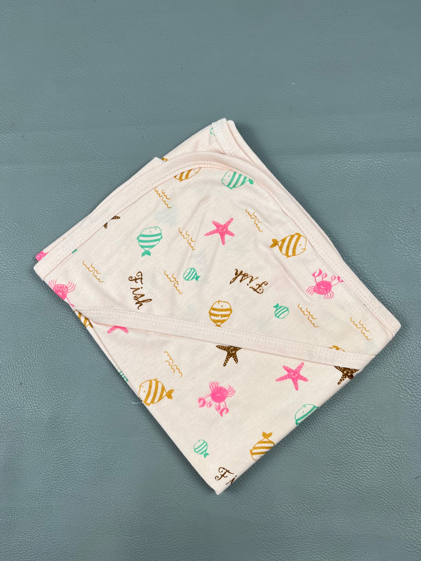 Light Peach Fish Wrapping Sheet For Newborn NWS40