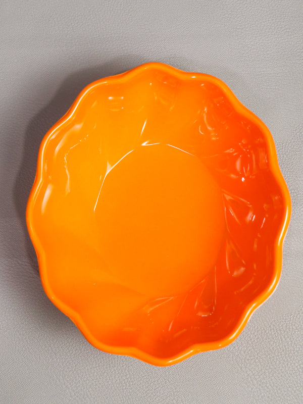 Orange Melamine Serving Bowl D-04