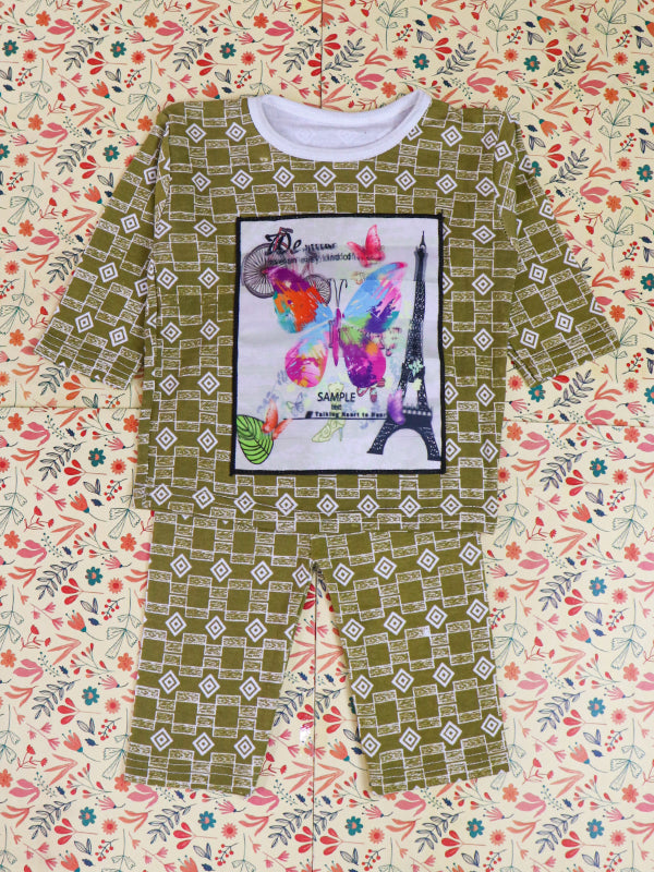 1.5Yr - 4Yrs Music Green Suit For Kids TG BS91