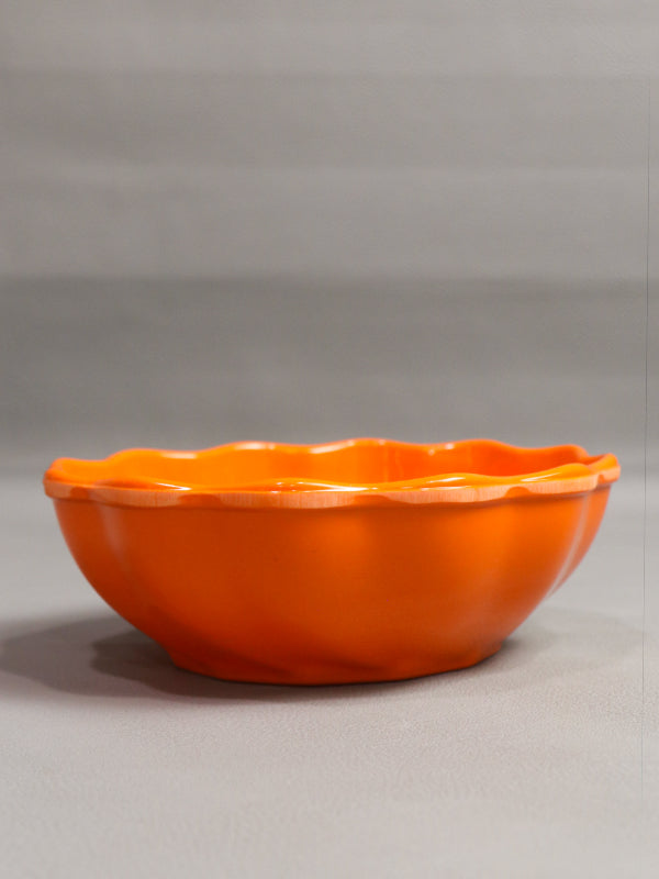 Orange Melamine Serving Bowl D-04