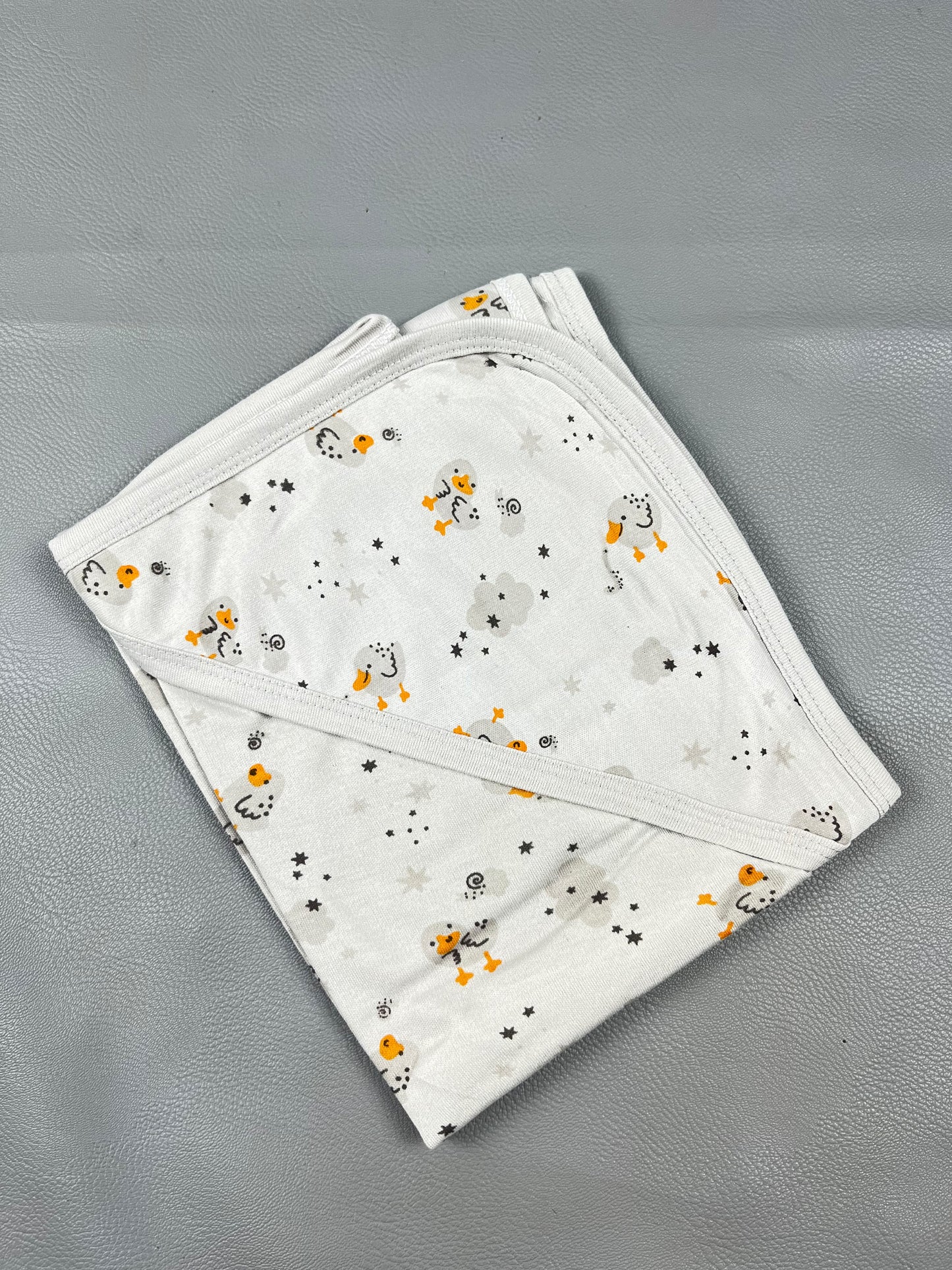 Light Grey Chick Wrapping Sheet For Newborn NWS41