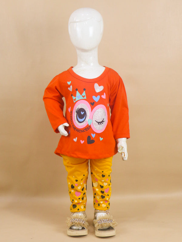 1Yr - 4Yrs Princess Orange Suit For Girls RG GS49