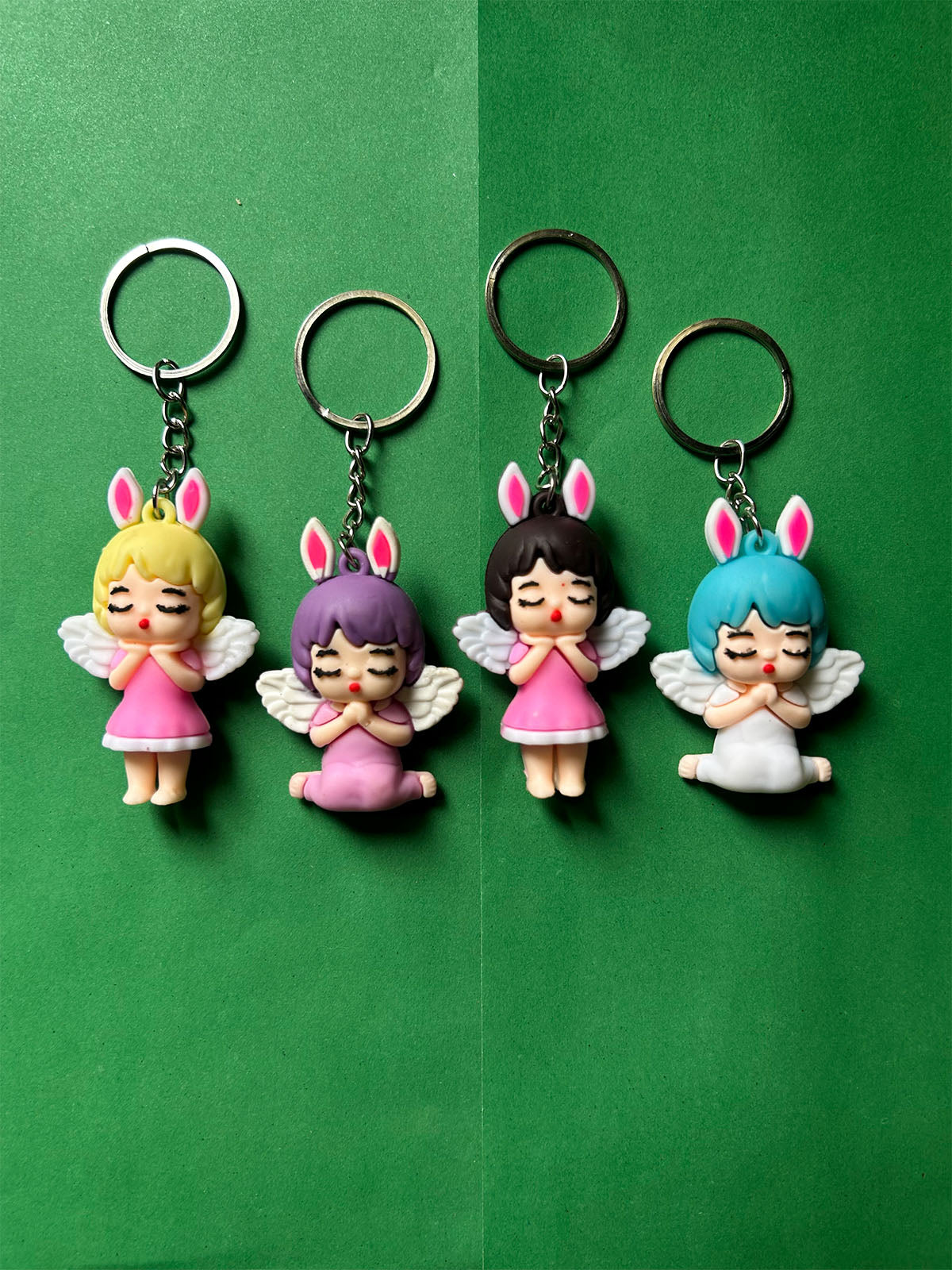 KC34 Pack of 4 Key Chain Multicolor