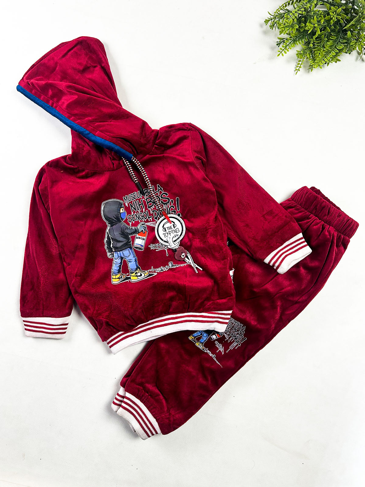 2Yrs - 5Yrs Red Suit For Kids BS842