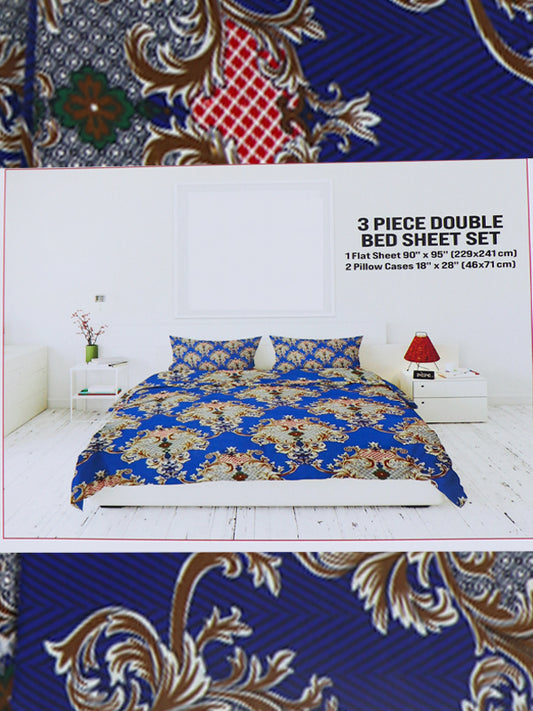 MUF 3Pc Double Bed Sheet M-039