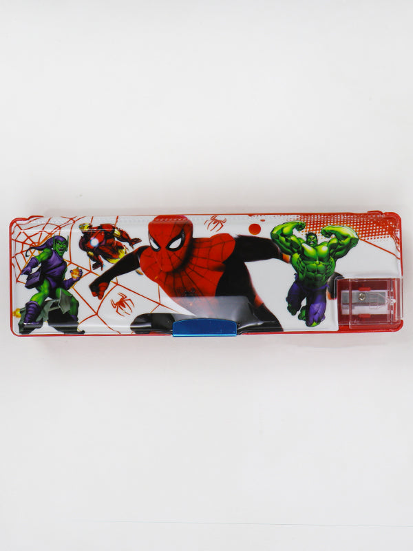 PB21 Pencil Box with Sharpener For Kids Red