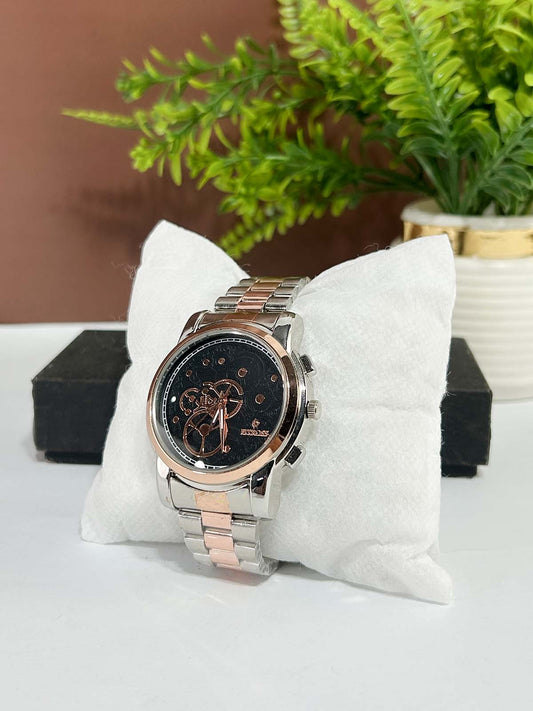 Silver Stainless Steel Watch For Men MW196