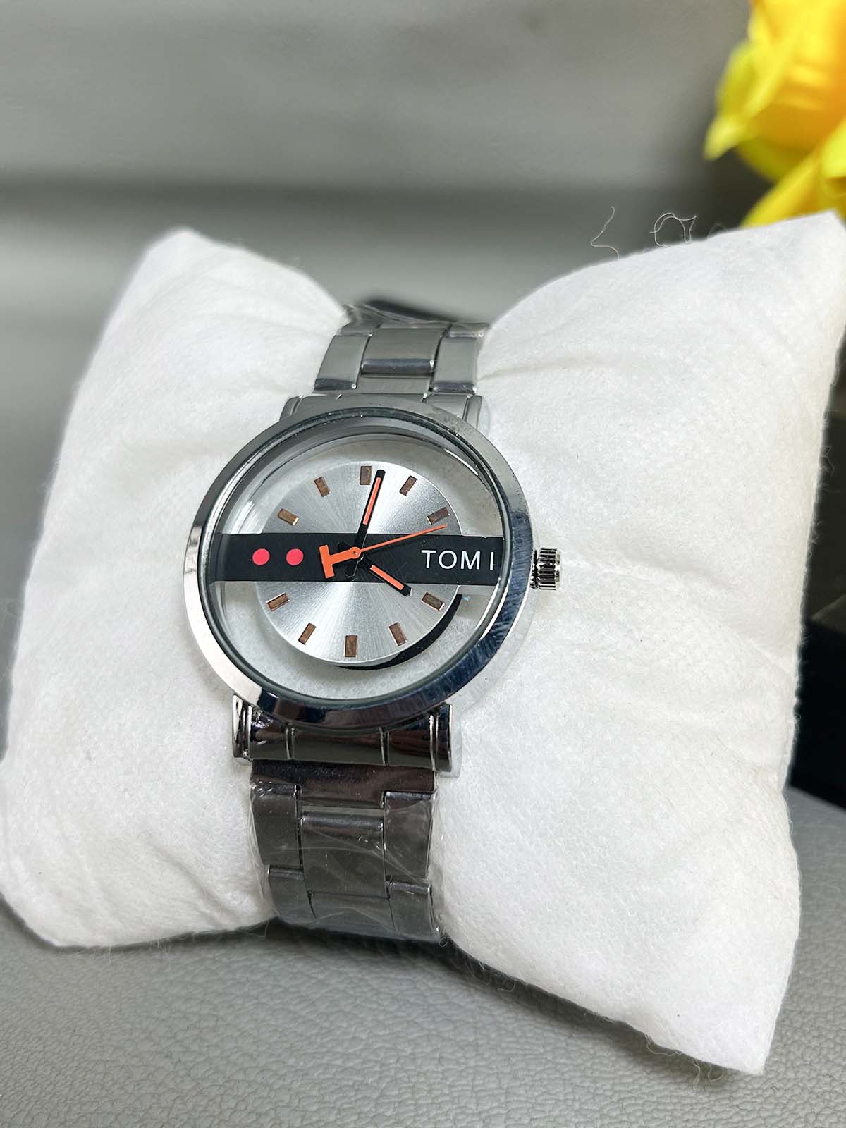 Silver Stainless Steel Watch For Men MW154