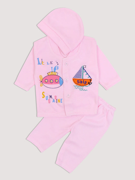 HG Pack of 3 Newborn Gift Set 0Mth - 3Mth Ship Light Pink