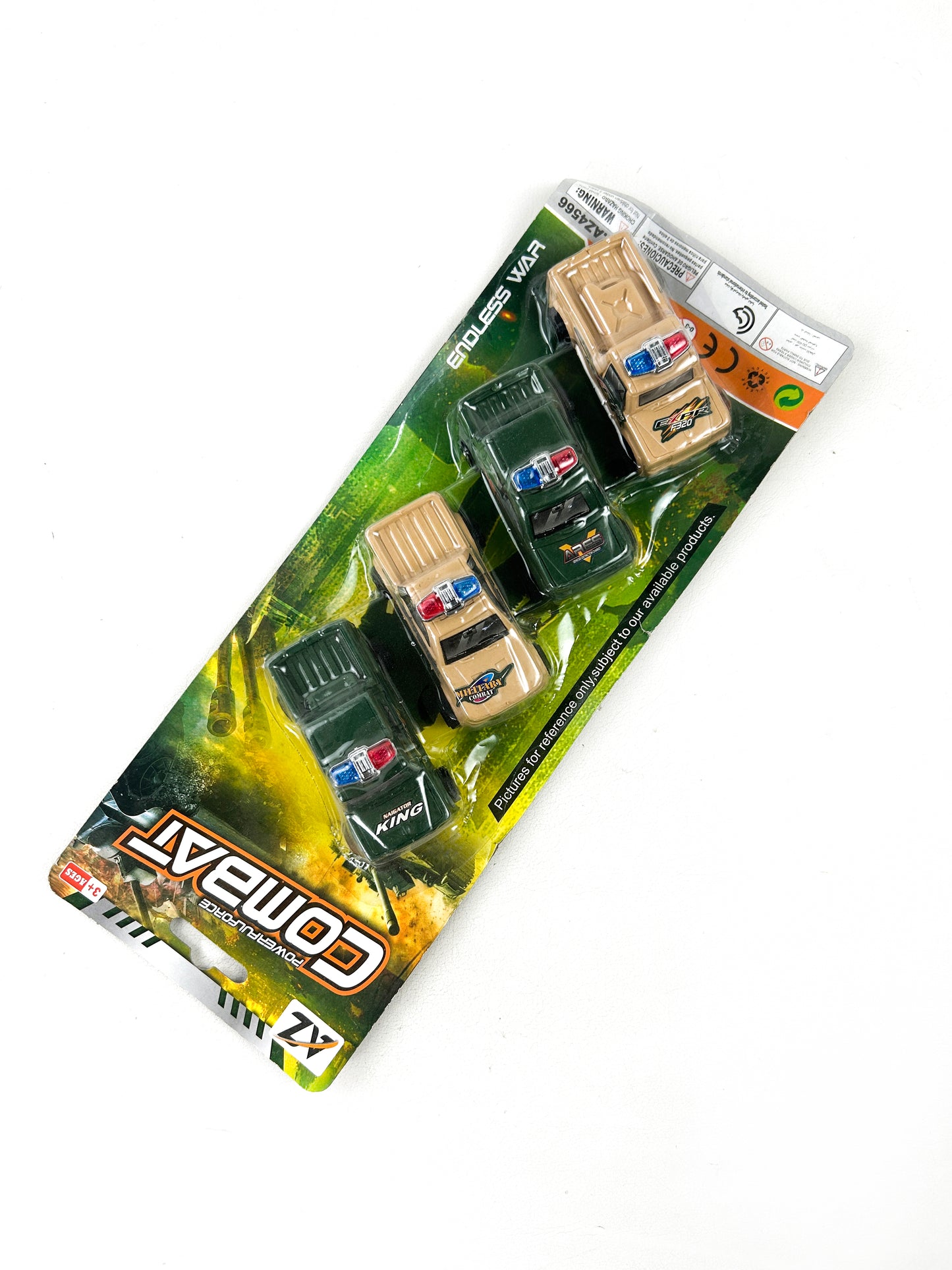 Pack Of 4 Mini Police Jeeps