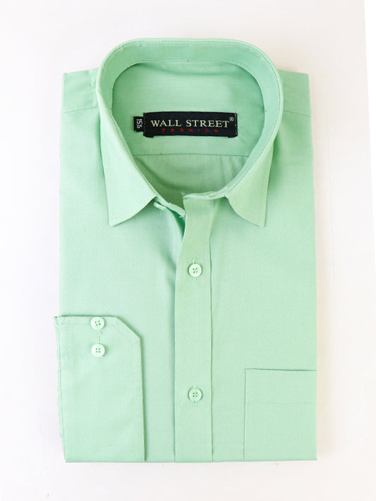 Men's Formal Dress Shirt Plain Light Green