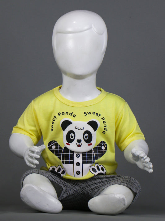 NBS03 HG Newborn Baba Suit 3Mth - 9Mth Panda Yellow