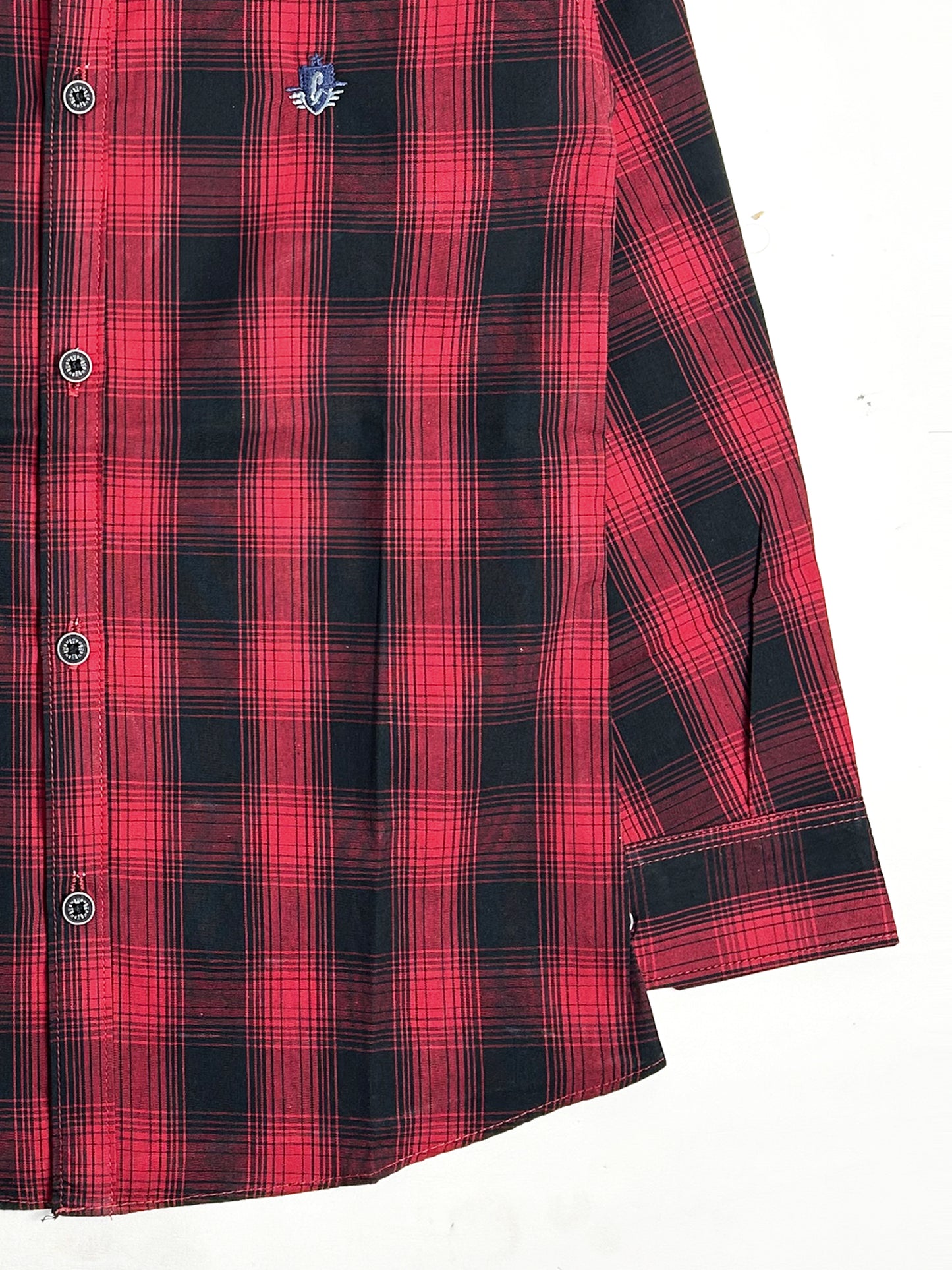 5Yrs - 12Yrs Red Check Casual Shirt for Boys AZ BCS33