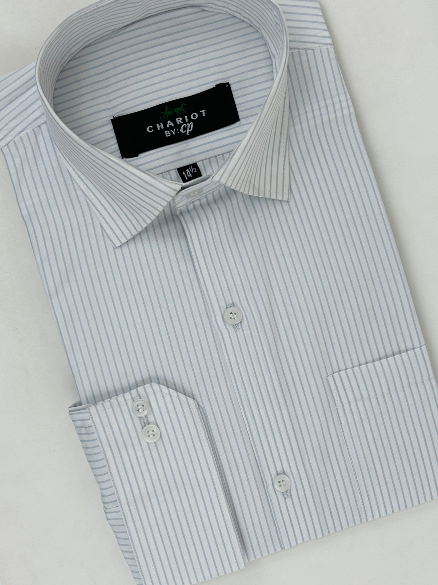 White Lines Formal Dress Shirt For Men ZH MFS223