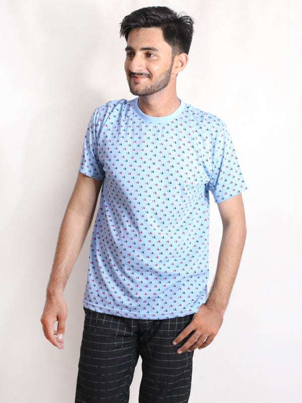 MM Men's T-Shirt C Sky Blue