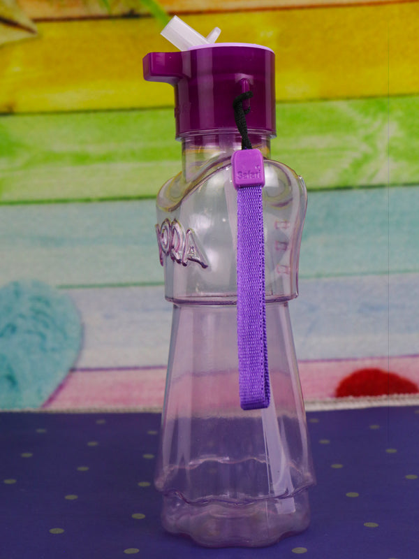 WTB15 Dora Purple Plastic Transparent Water Bottle - 525ML