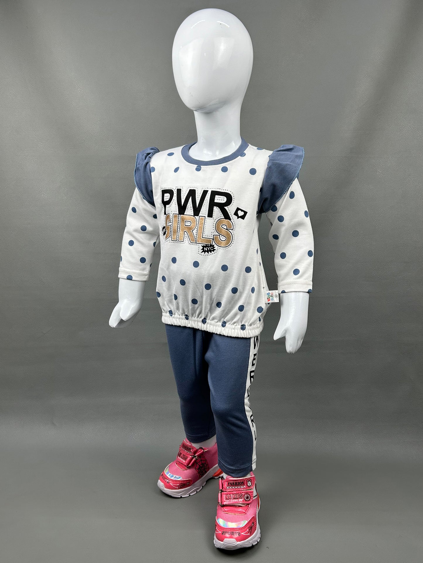 1Yr - 4Yrs PWR Dark G Blue Suit For Girls SK GS111