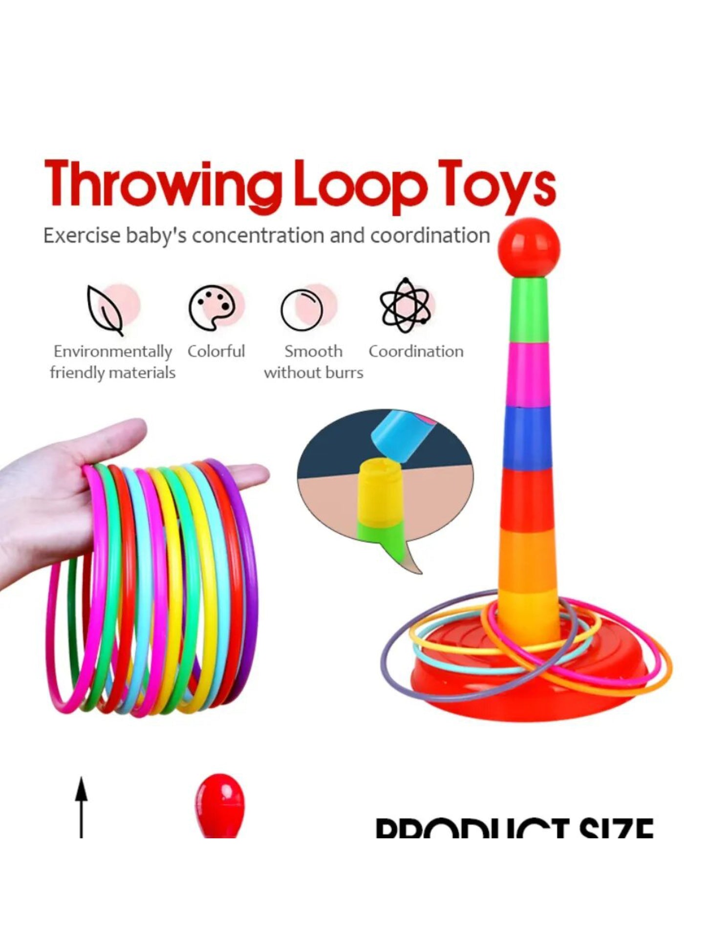 Multicolor Throwing Loop Toy for Kids KTY137