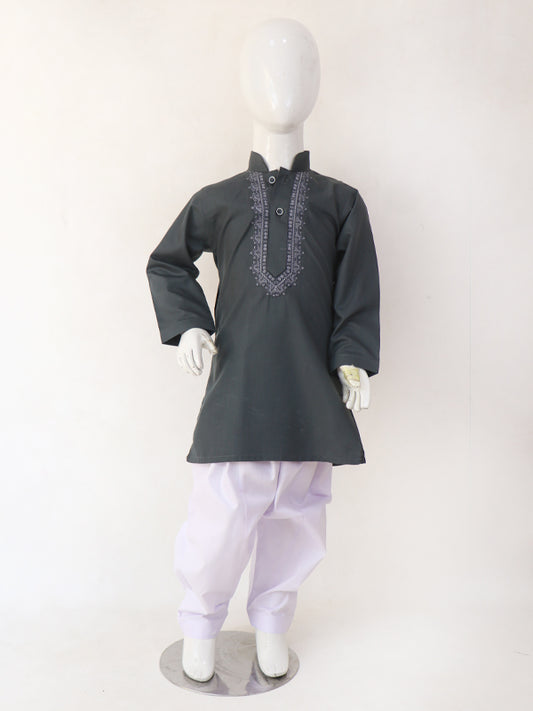 BKS14 Boys Shalwar Kameez Suit 2Yrs - 14Yrs Dark Green