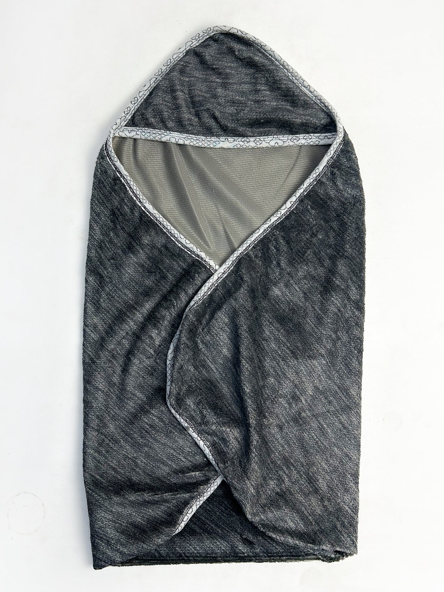 Dark Grey Wrapping Sheet / Blanket For Newborn NWS11