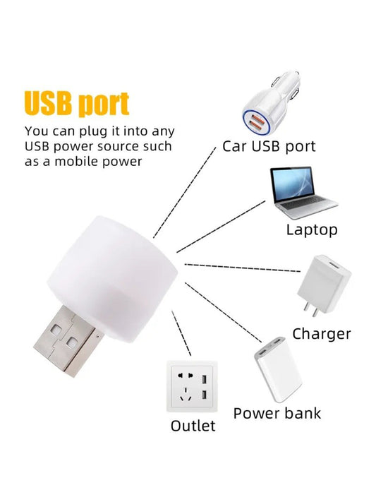 Pack of 4 Mini USB Bulb Portable & Easy to Carry MA65