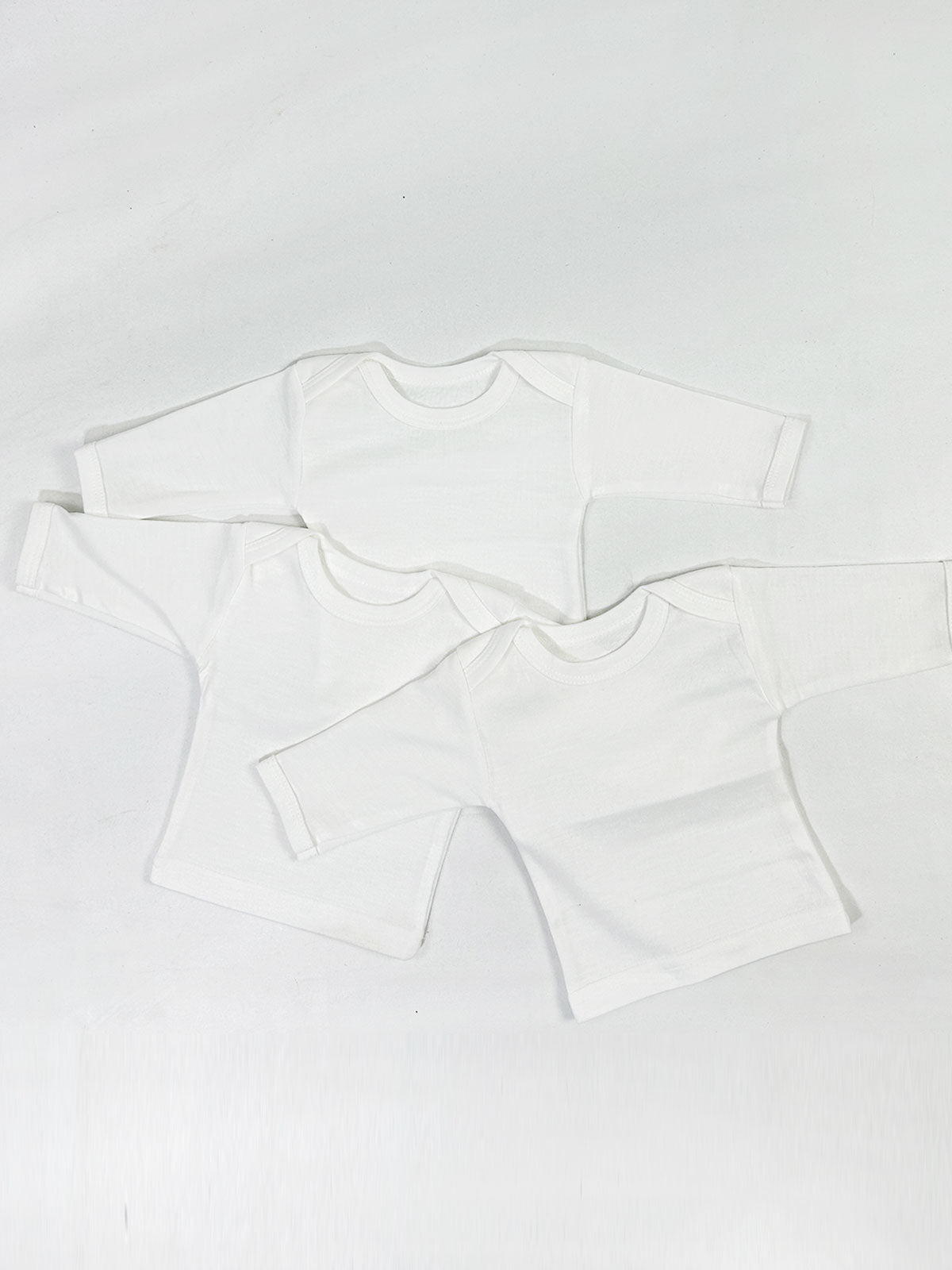 Pack Of 3 Newborn White Inner Full Sleeve Vest NBC17