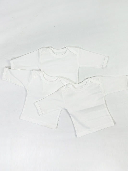 Pack Of 3 Newborn White Inner Full Sleeve Vest NBC17
