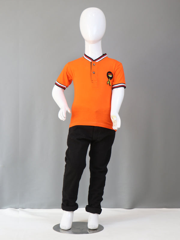 TB Boy T-Shirt 3 Yrs - 8 Yrs Orange